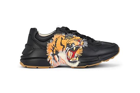 gucci tiger sneakers fake|Gucci rhyton tiger print.